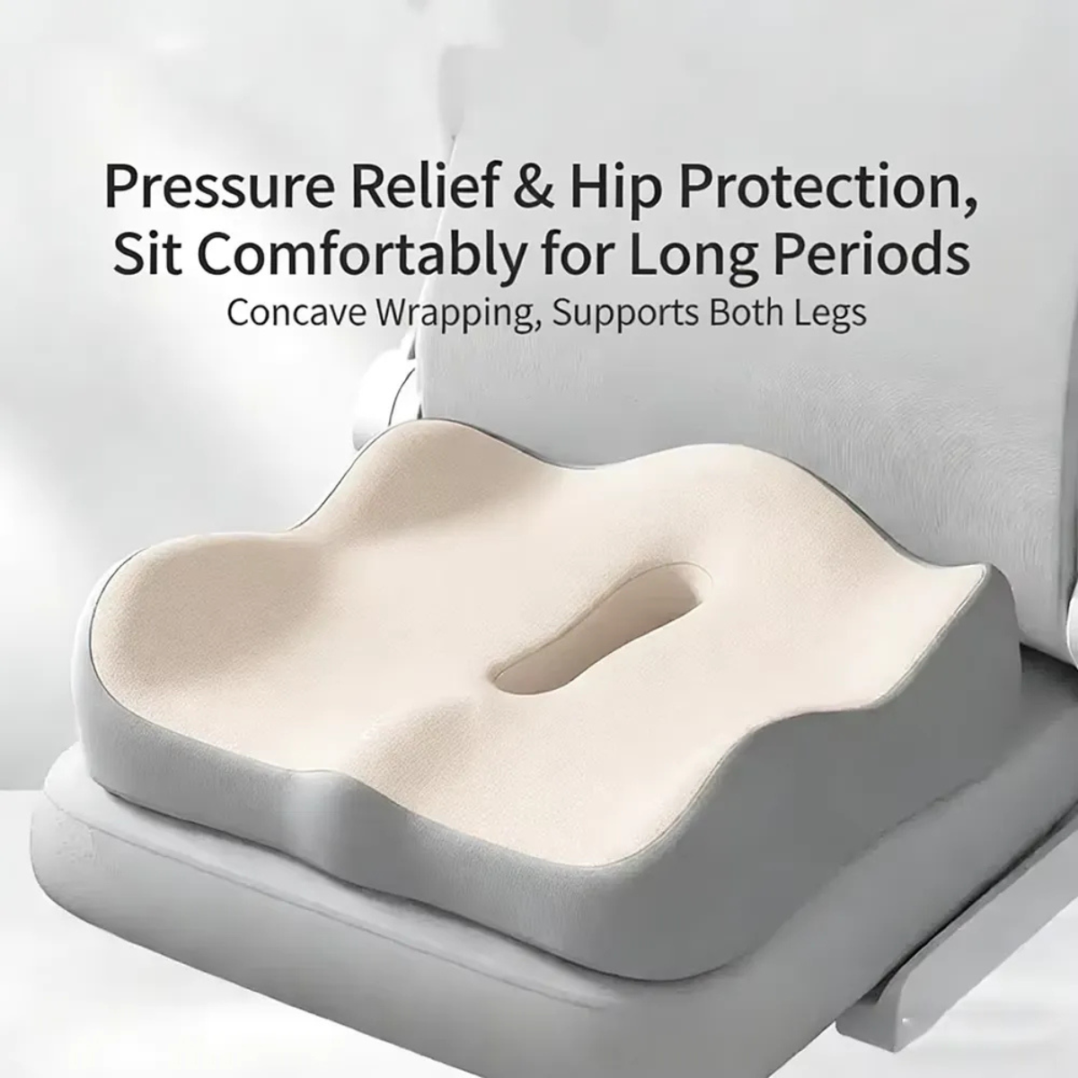 Car Seat Memory Foam Cushion Lumbar Support