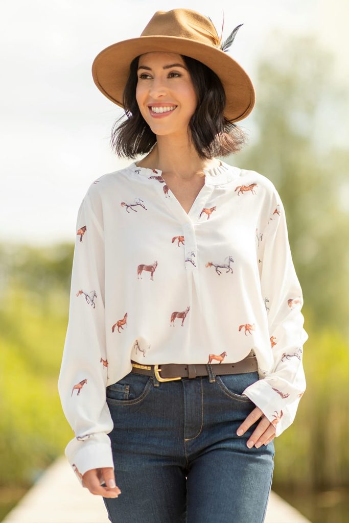 Blouse horses (3) - White Diamond